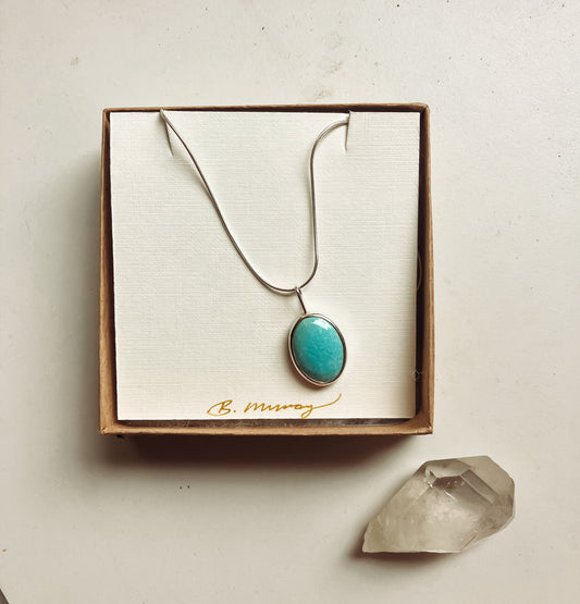 Oval Turquoise Necklace