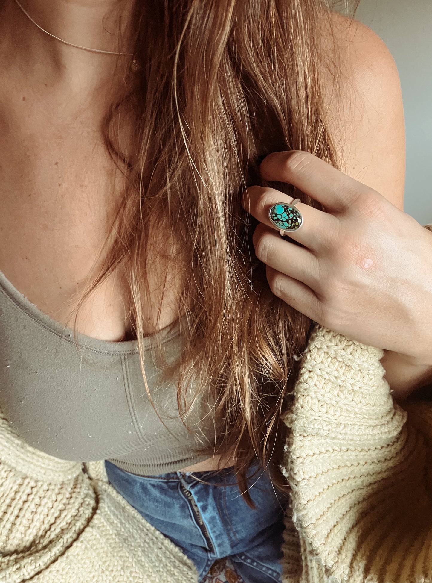 December Collection Turquoise Statement Ring