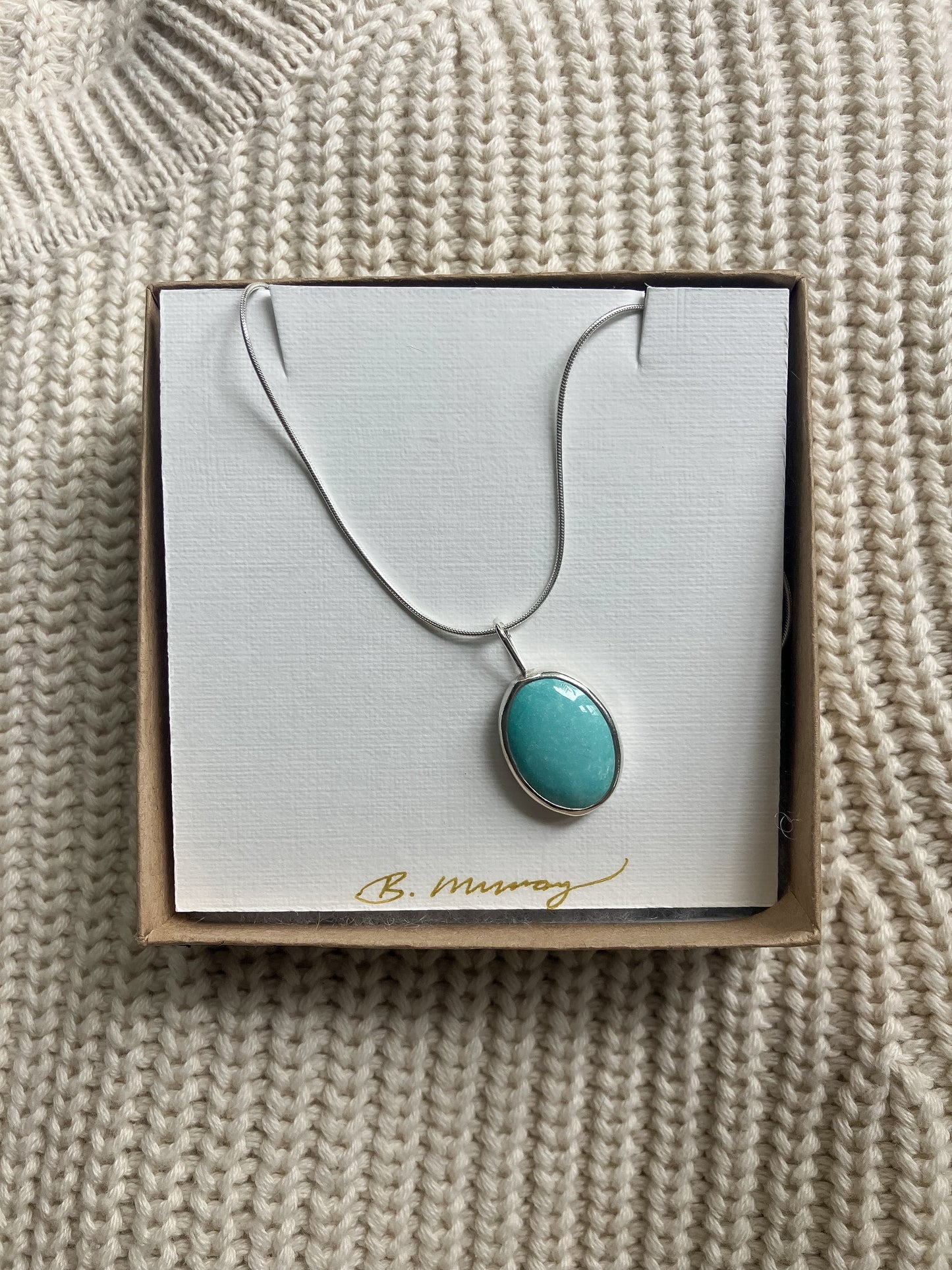 Oval Turquoise Necklace