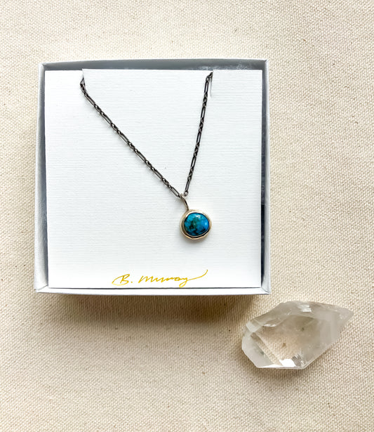 December Collection Kingman Turquoise Necklace