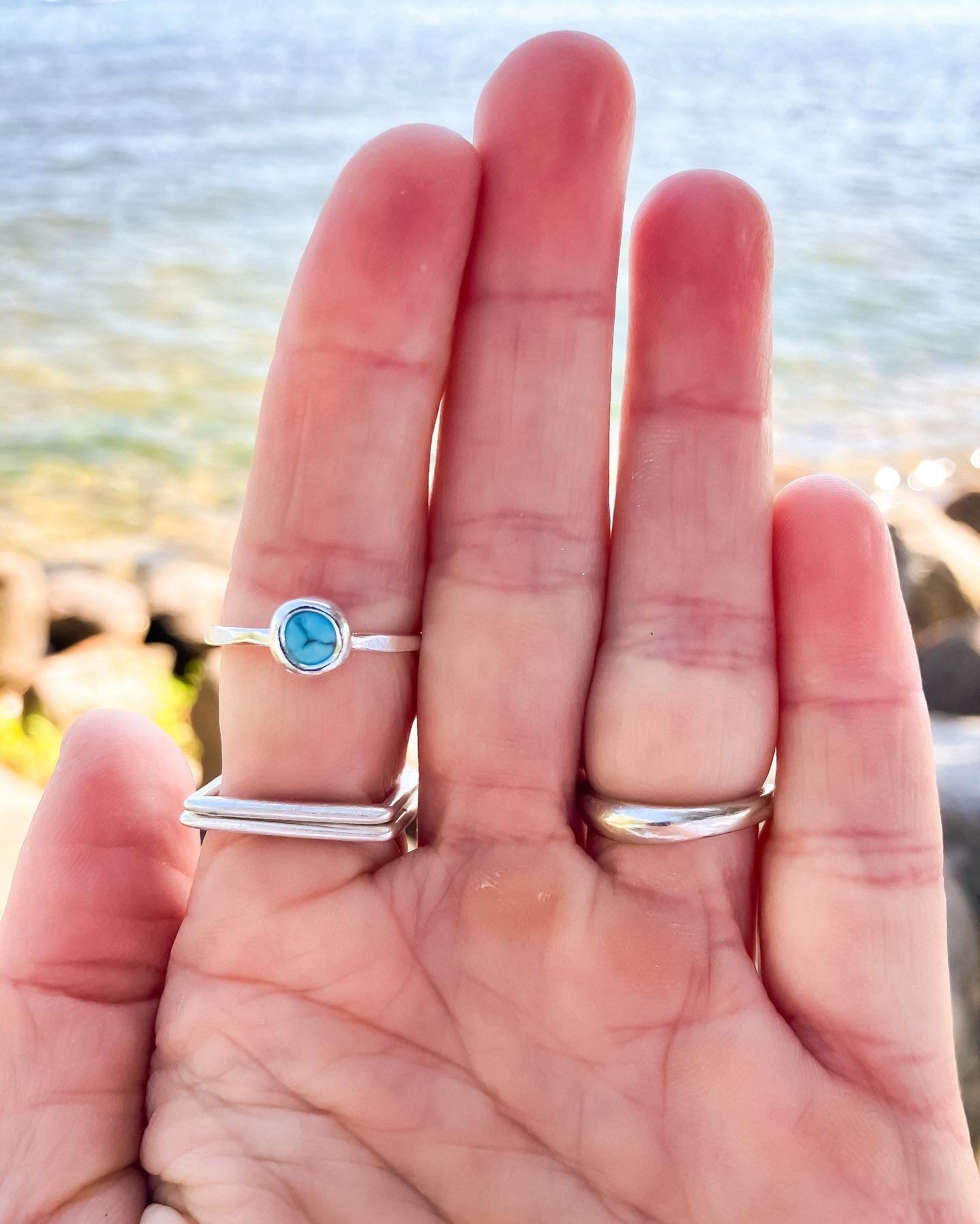 Turquoise + Silver Ring