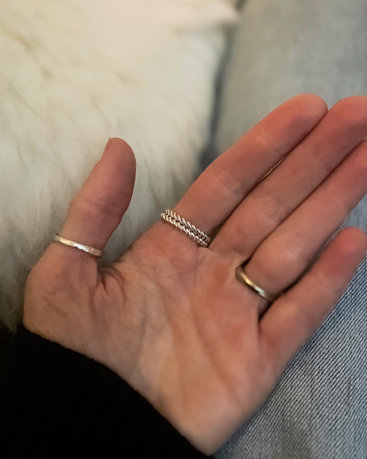 Silver Twist Rings