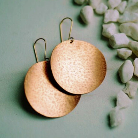 Bronze Moon Earrings
