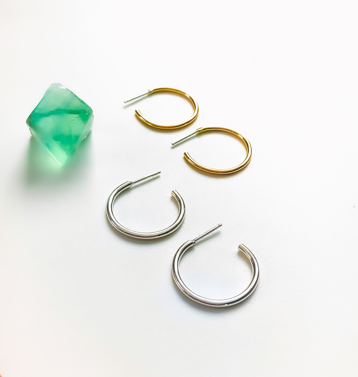 Silver Hoop Earrings