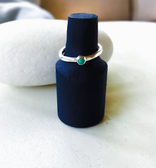 Turquoise + Silver Ring