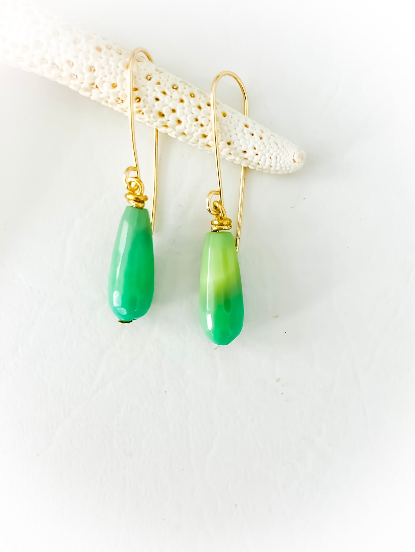 Chyrophase 'Seafoam' Stone Earrings