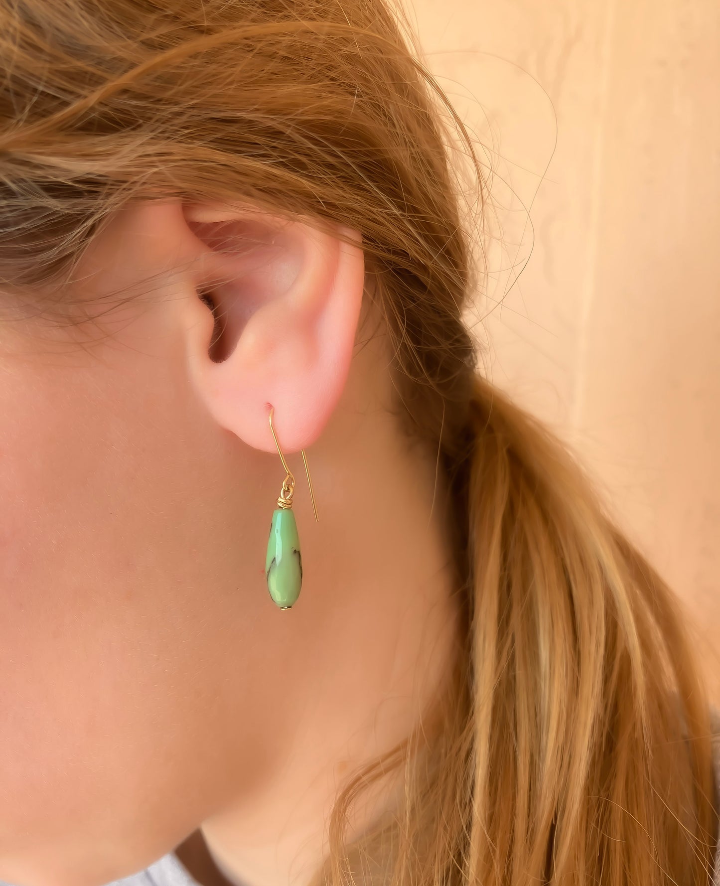 Chyrophase 'Seafoam' Stone Earrings