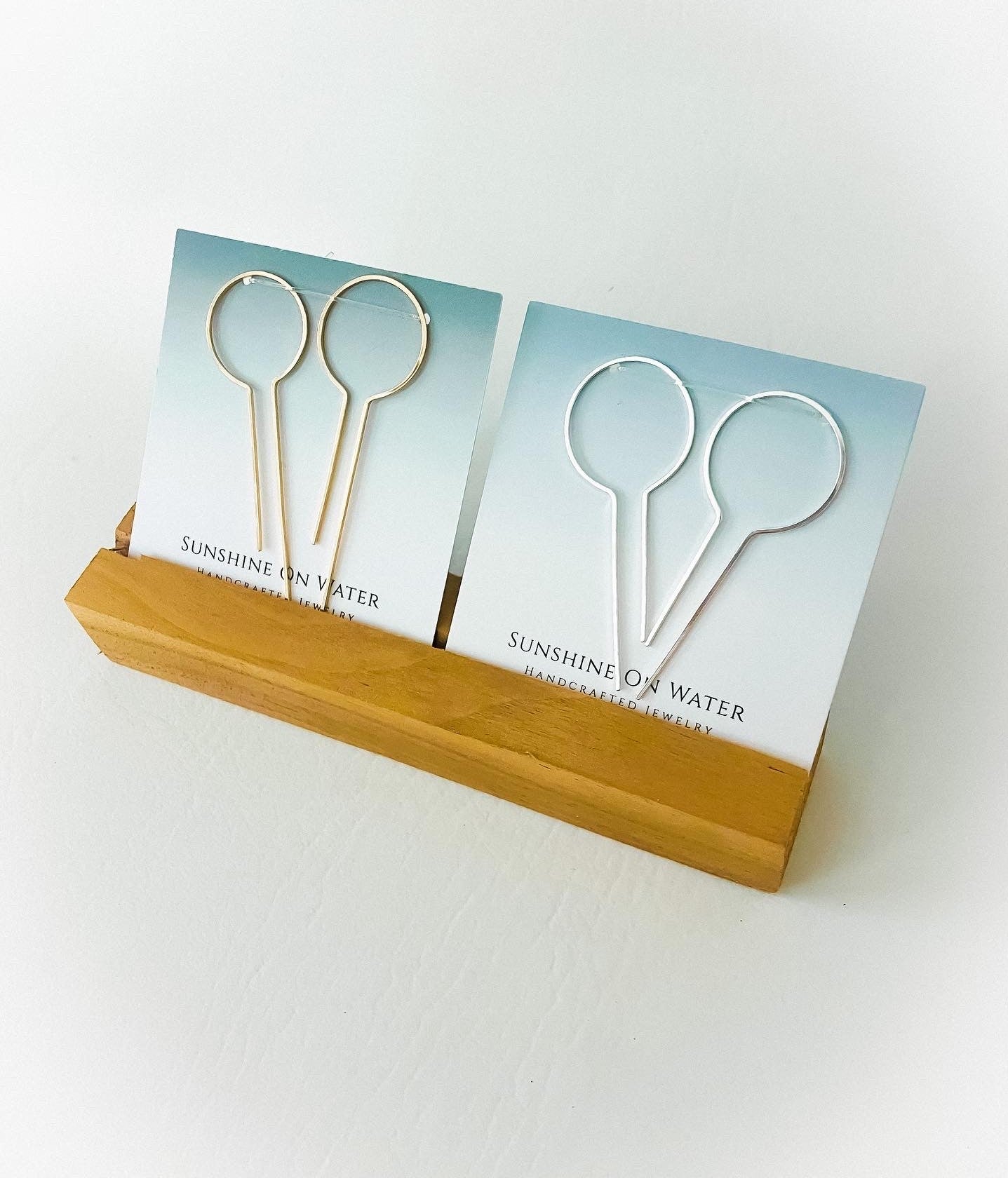 'Have Faith' Gold Threader Earrings