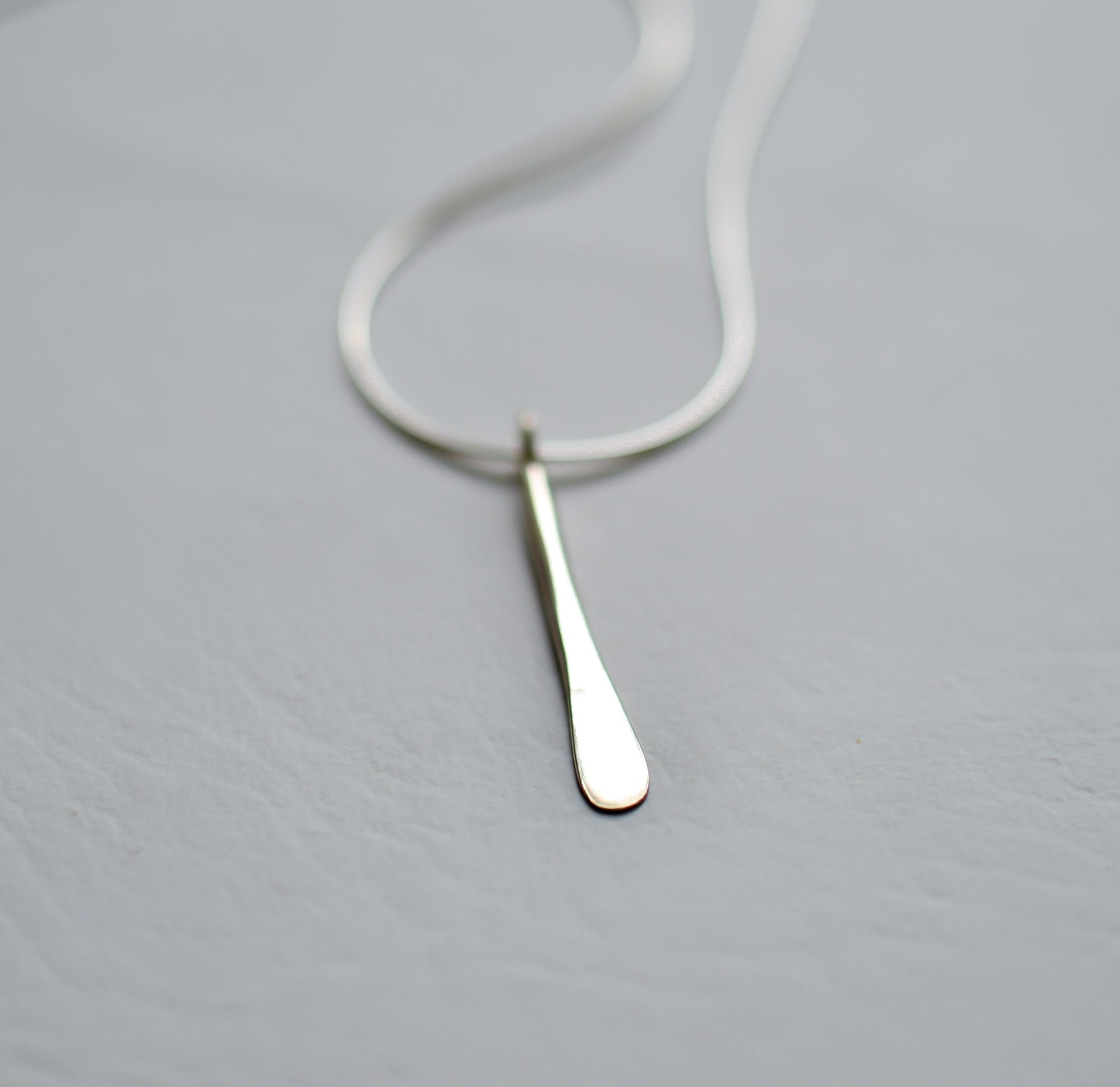 Silver Paddle Necklace