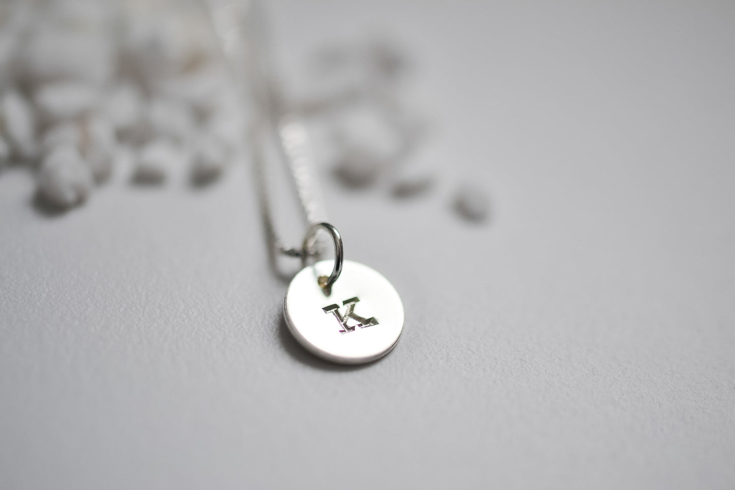 Reserved for Ashley Initial necklace