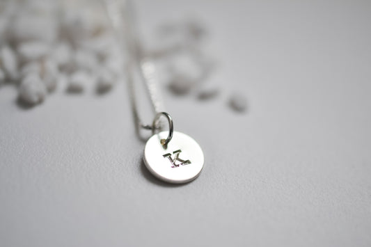 Reserved for Ashley Initial necklace