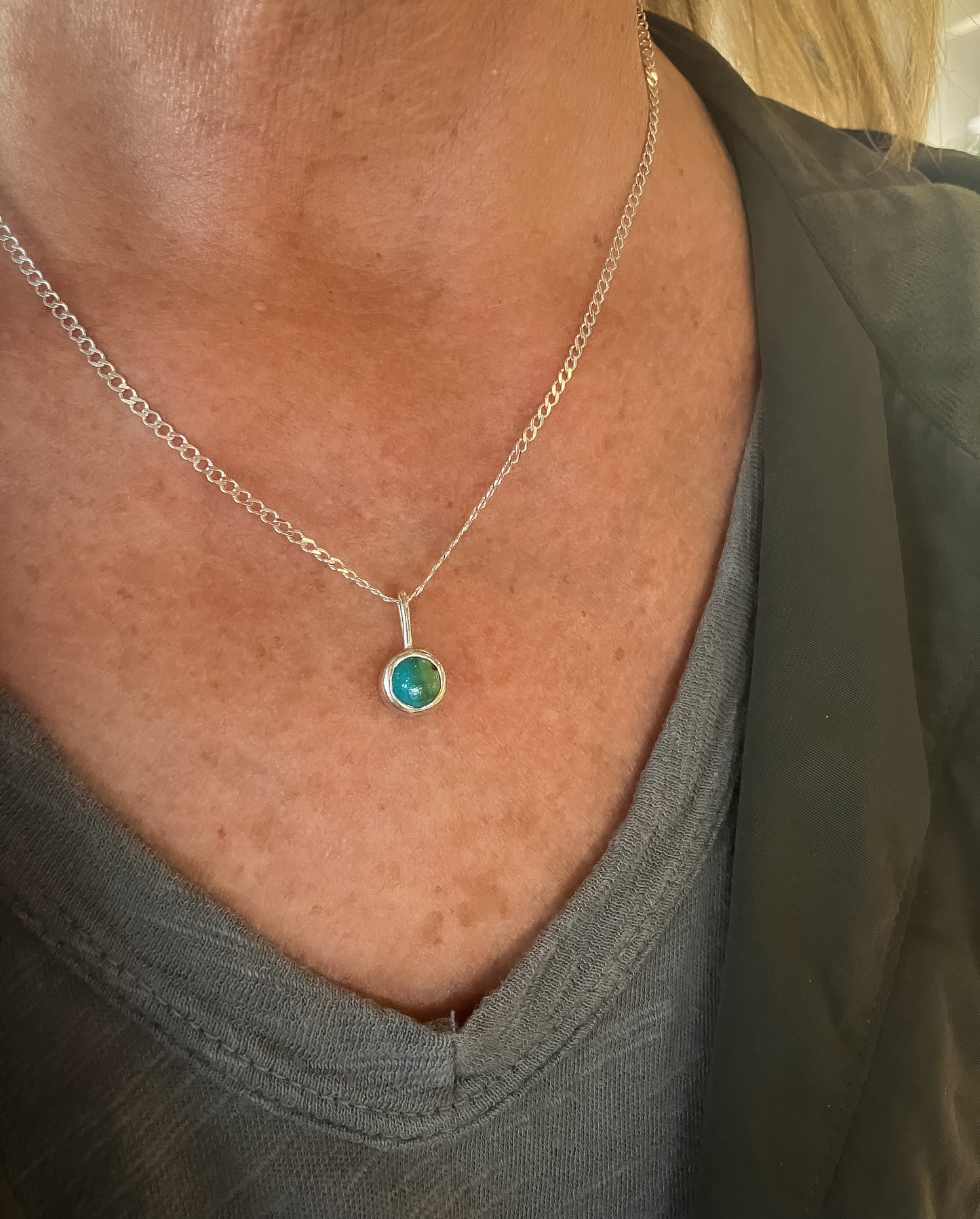 February Collection Turquoise Pendant