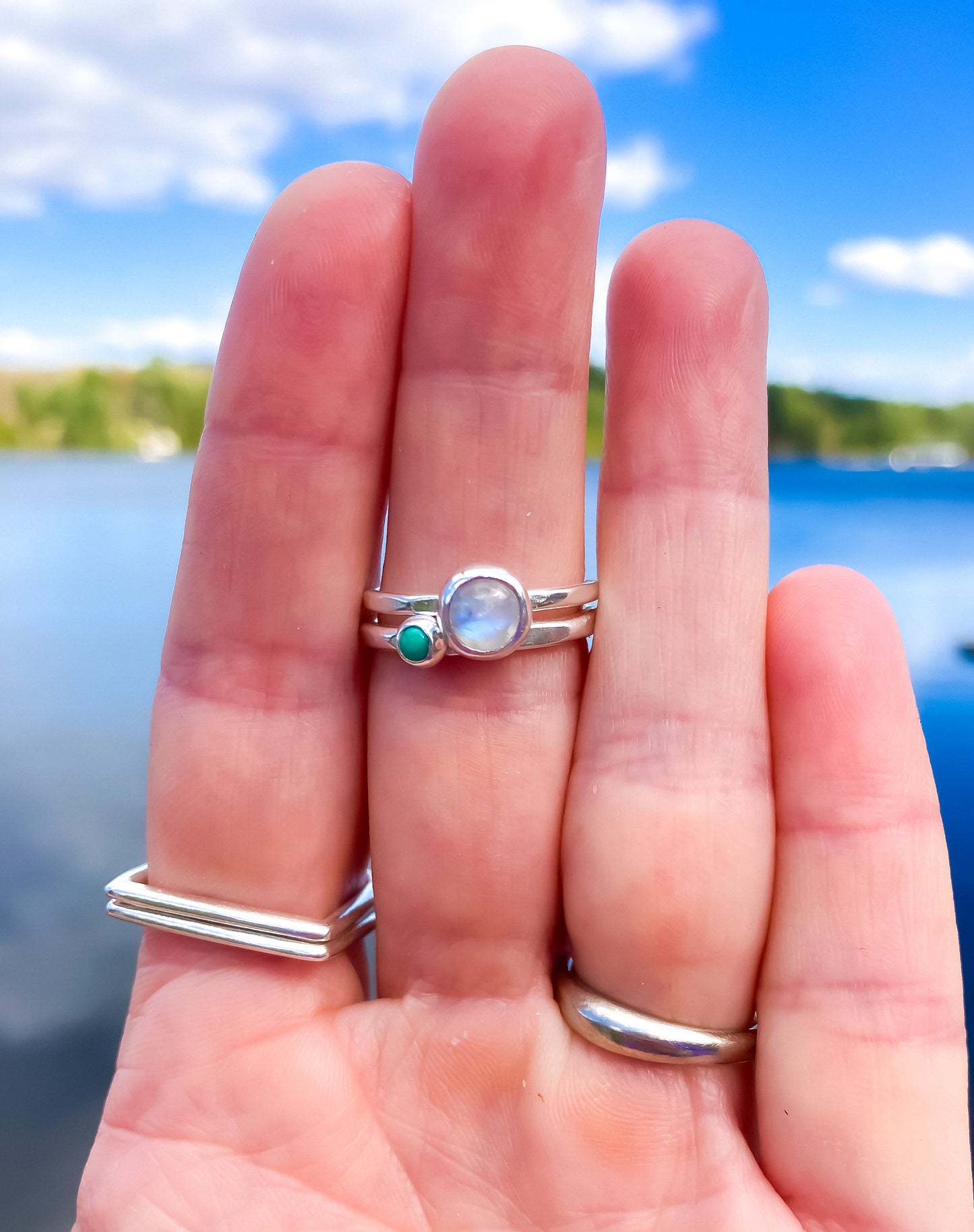 Turquoise + Silver Ring