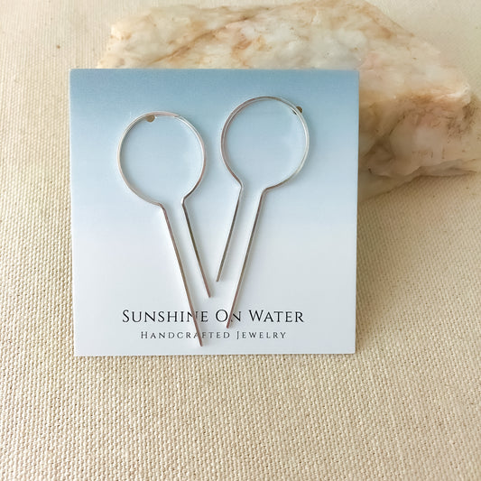 ‘Have Faith’ Silver Threader Earrings
