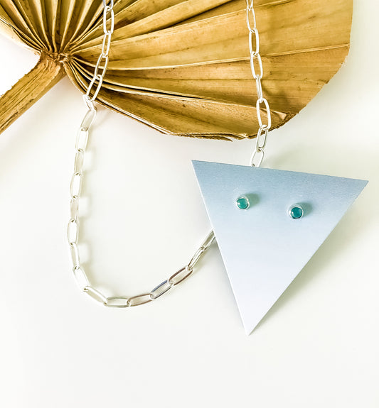 Silver Paperclip Necklace
