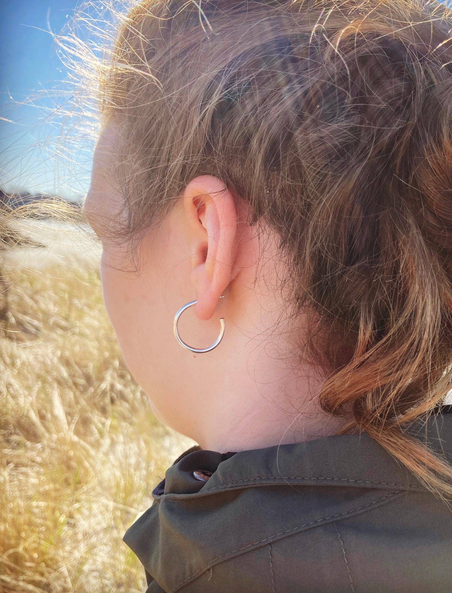 Silver Hoop Earrings