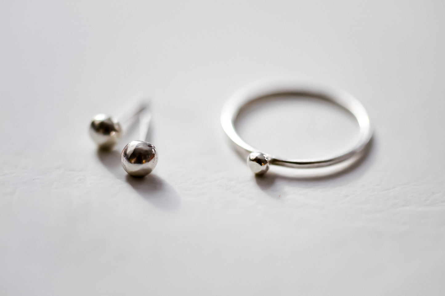 Simple Silver Earrings